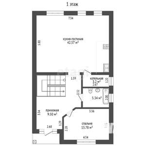 Дом 184м², 2-этажный, участок 3 сот.