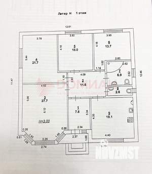 Дом 165м², 1-этажный, участок 3 сот.
