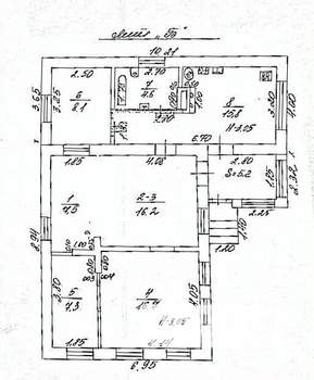 Дом 105м², 1-этажный, участок 3 сот.