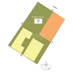 Дом 177м², 3-этажный, участок 4 сот.