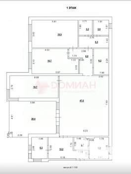 Дом 184м², 1-этажный, участок 6 сот.