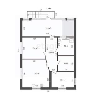 Дом 230м², 1-этажный, участок 5 сот.