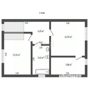 Дом 90м², 2-этажный, участок 6 сот.