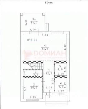 Дом 160м², 2-этажный, участок 3 сот.