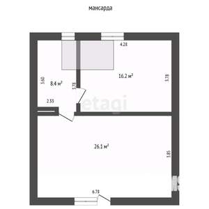 Дом 115м², 2-этажный, участок 2 сот.
