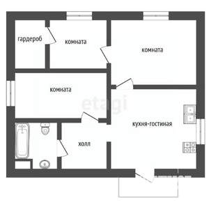 Дом 127м², 1-этажный, участок 6 сот.