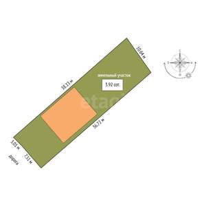 Дом 120м², 1-этажный, участок 4 сот.