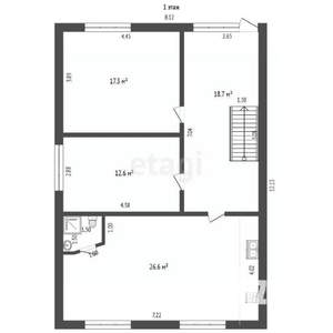 Дом 154м², 2-этажный, участок 6 сот.