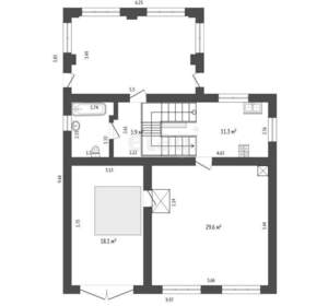 Дом 154м², 3-этажный, участок 9 сот.
