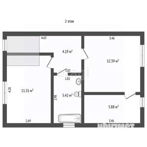 Дом 90м², 2-этажный, участок 6 сот.