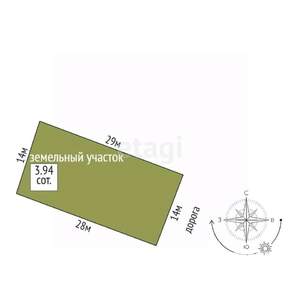 Дом 74м², 1-этажный, участок 4 сот.