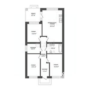 Дом 105м², 1-этажный, участок 3 сот.