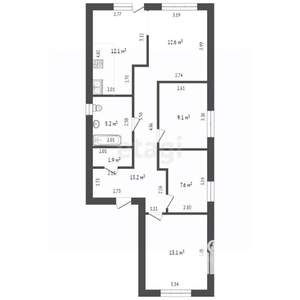 Дом 80м², 1-этажный, участок 3 сот.