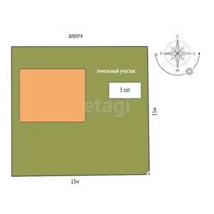 Дом 132м², 2-этажный, участок 3 сот.