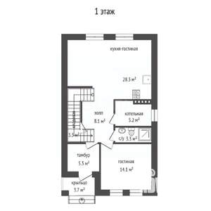 Дом 135м², 2-этажный, участок 4 сот.