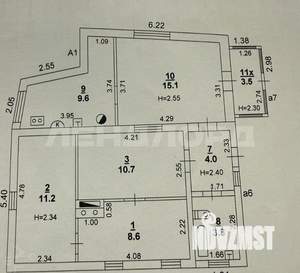 Дом 63м², 1-этажный, участок 13 сот.