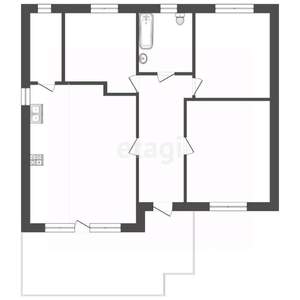 Дом 142м², 1-этажный, участок 6 сот.