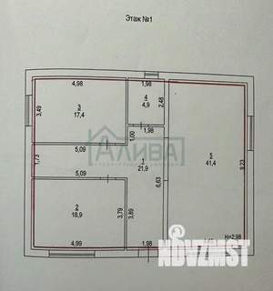 Дом 109м², 2-этажный, участок 4 сот.