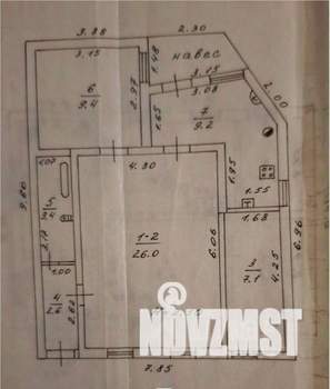 Дом 60м², 1-этажный, участок 2 сот.