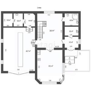 Дом 293м², 3-этажный, участок 4 сот.