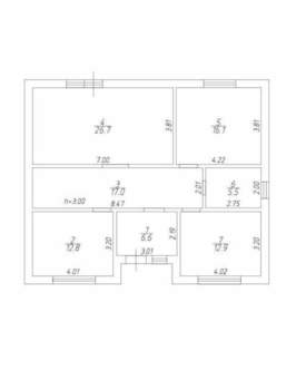 Дом 110м², 1-этажный, участок 4 сот.