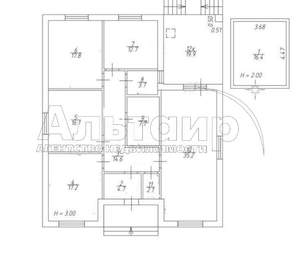 Дом 175м², 1-этажный, участок 7 сот.