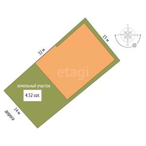 Дом 186м², 1-этажный, участок 5 сот.
