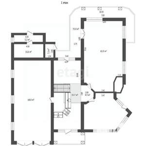 Дом 680м², 2-этажный, участок 14 сот.