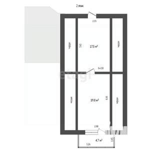 Дом 65м², 1-этажный, участок 6 сот.