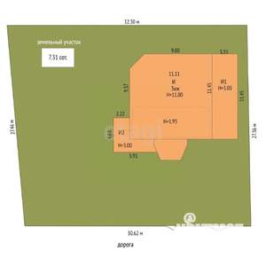 Дом 390м², 4-этажный, участок 9 сот.