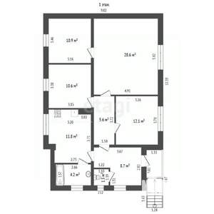 Дом 200м², 2-этажный, участок 3 сот.