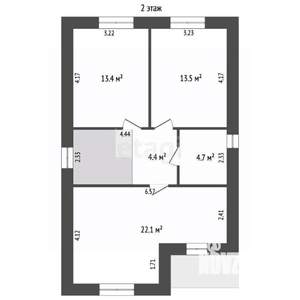 Дом 122м², 2-этажный, участок 2 сот.