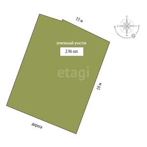 Дом 110м², 1-этажный, участок 3 сот.