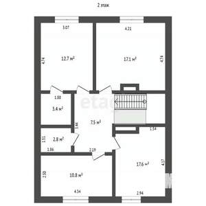 Дом 138м&sup2;, 2-этажный, участок 2 сот.  