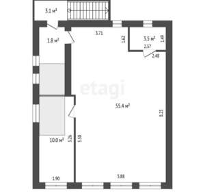 Дом 230м², 3-этажный, участок 3 сот.  