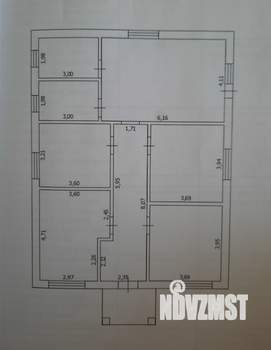 Дом 115м², 1-этажный, участок 7 сот.  
