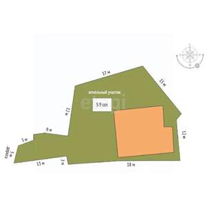 Дом 205м&sup2;, 2-этажный, участок 6 сот.  