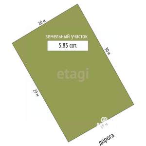 Дача 185м², 2-этажный, участок 6 сот.  