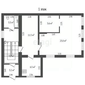 Дом 132м&sup2;, 2-этажный, участок 3 сот.  