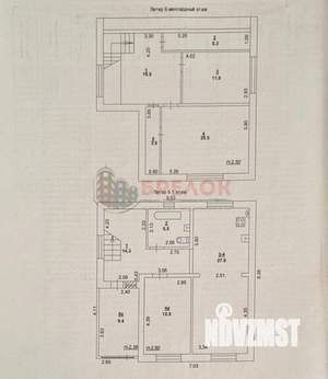Дом 126м&sup2;, 2-этажный, участок 3 сот.  