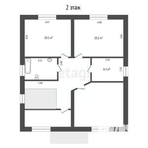 Дом 220м², 2-этажный, участок 12 сот.  