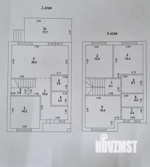 Дом 135м&sup2;, 2-этажный, участок 3 сот.  