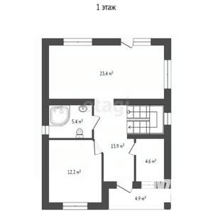 Дом 130м², 2-этажный, участок 3 сот.  