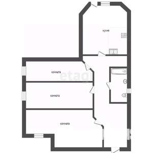 Дом 82м&sup2;, 1-этажный, участок 3 сот.  