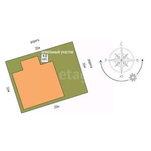 Дом 312м², 3-этажный, участок 4 сот.  