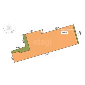 Дом 75м&sup2;, 2-этажный, участок 1 сот.  