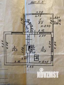 Дом 57м&sup2;, 2-этажный, участок 9 сот.  