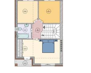 Дом 110м&sup2;, 2-этажный, участок 3 сот.  