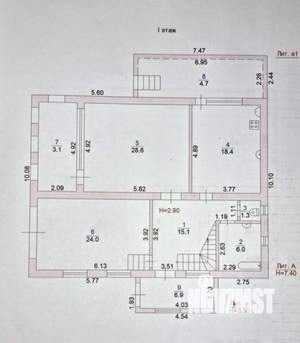 Дом 210м², 2-этажный, участок 7 сот.  