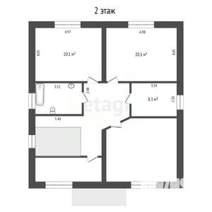 Дом 220м², 2-этажный, участок 12 сот.  